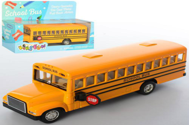 Автобус KS 6501 W (24шт) метал,інер-й,16см, гум.колеса, відчин.двері, в кор-ці,18,5-12,5-5,5см