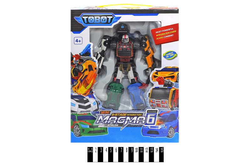 Робот арт. 535 (36шт/2) 6в 1,короб. 33*25*12см