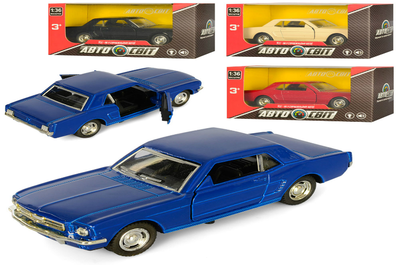 Машина AP-2028 (12шт) АвтоСвіт,1:24,метал, інерц,20см,звук,світло,відчиняються двері/капот/багажник,