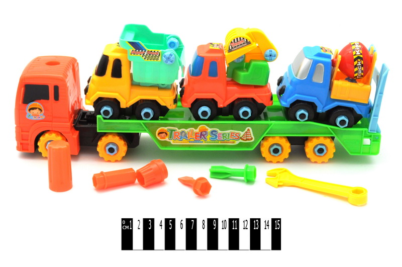 Автовоз конструктор 8636A в кульку р.43x5x6 см YG Toys