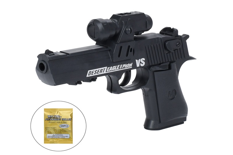 Пістолет 897-9-047-96+ (96шт) 21см, волдяні кулі, у пакеті, 18-24-3,5см