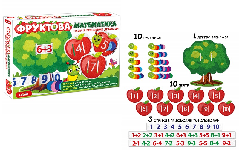 Розвиваюча гра 2в1 Фруктова математика ME5032-15