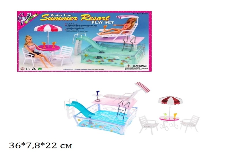 Меблі Gloria 2578 відпочинок біля басейну кор.36*7,8*22 /24/