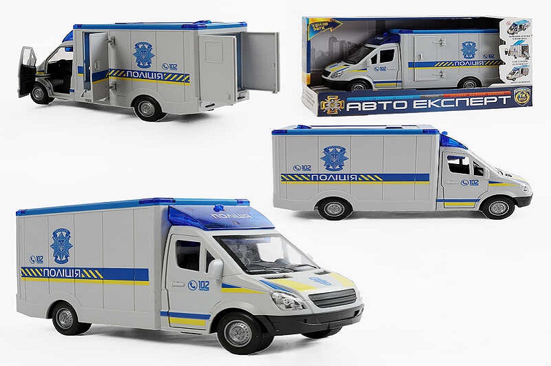 Машинка ТК-73429 (24) Авто Експерт", "Поліція", ОЗВУЧ УКР МОВОЮ, інерція, звук, підсвіч, вірші, піс"