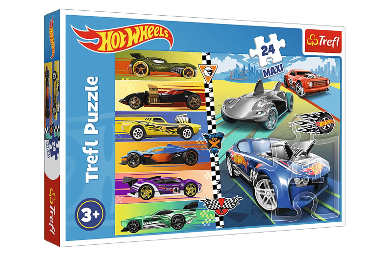 Пазли - 24 елм. MAXI - 14362 Хот віллс. Швидкі машинки" Trefl"