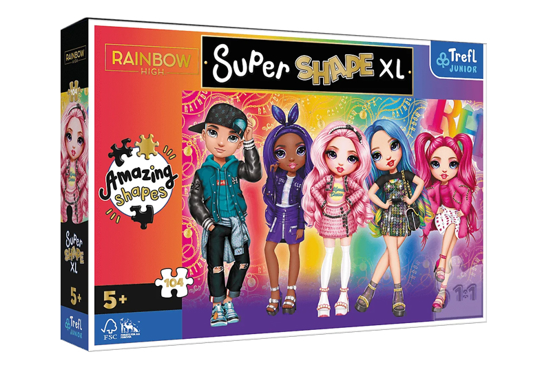 Пазли - 104 елм. XL - 50015 Rainbow High", Trefl"