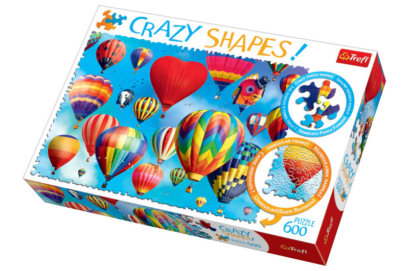 Пазли - 600 елм. - 11112 Crazy Shapes. Кольорові повітряні кулі", Trefl"