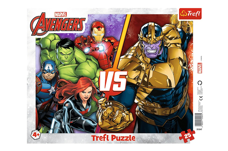 Пазли - 25 елм. рамкові - 31427 Марвел. Месники", Trefl"