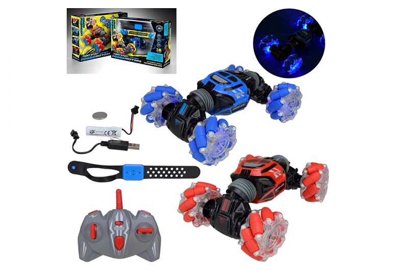 Машина р/к арт. PM3408 (24шт), POWERMOTORS" акум,світло,звук,у короб.35,5*27*8см"