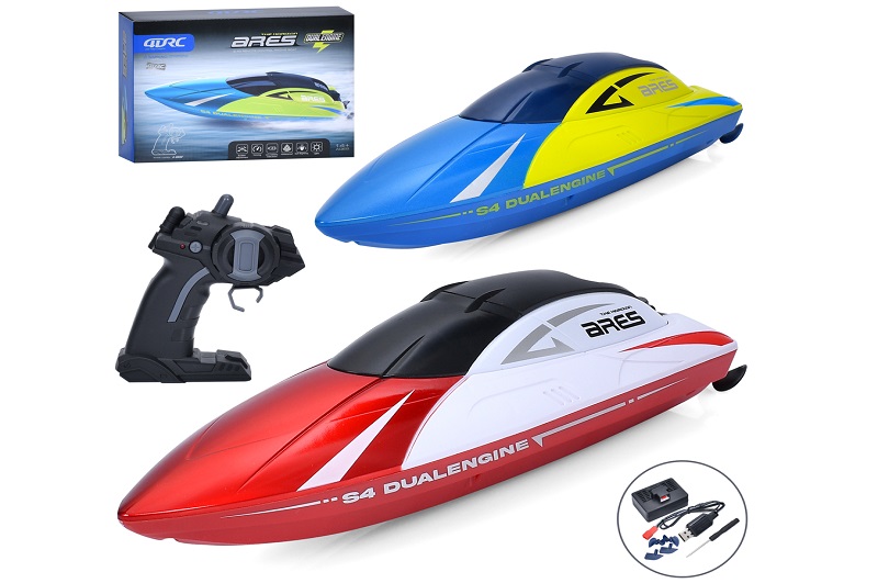 Катер 4D-S4 (12шт) р/к2,4G, акум, 23,5см, світло, USBзарядне, в кор-ці, 28-21,5-7,5см