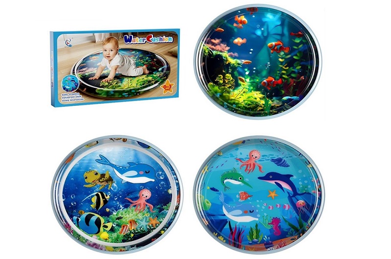 Килимок для немовляти PP01 (30шт) водяний килимок, надувний, 92,5см, насос, в кор-ці, 32-19-3см