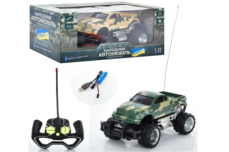 Джип M 4964 (18шт)17см, р/в, аккум,USB зарядка, 1:22,аморт,гум.кол, 2кол, в кор-ці, 25-13,5-11,3см