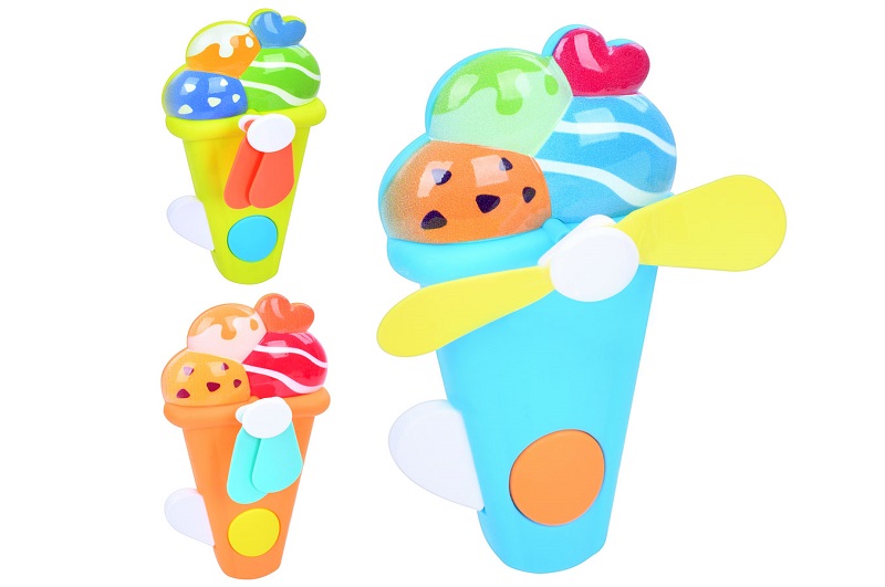 Вентилятор MK 5307 УПАК24шт(240шт) механічний, 14см, морозиво, 3 кольори, в пакеті, 6,5-14-4см