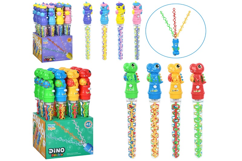 Мильні бульбашки 889-78-79 УП12шт(72шт)меч, 39см, 2 вид диспл (ручка-динозавр, ручка-єдиноріг) 12шт(