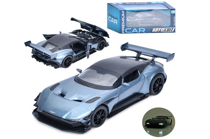 Машина AP-2081 (18шт) АвтоСвіт, 1:32, метал, інерц, 15см,звук, світло, відчиняются двері/капот,гумов