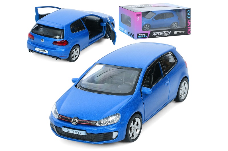 Машина AS-3137 (48шт) АвтоСвіт, Volkswagen Golf GTI, метал, інерц, 12см, відчиняються двері, гумові
