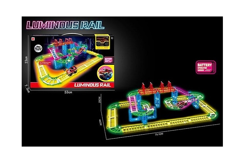 Трек 888-134 з машинкою батар.світ.кор.53*7,3*33 /24/