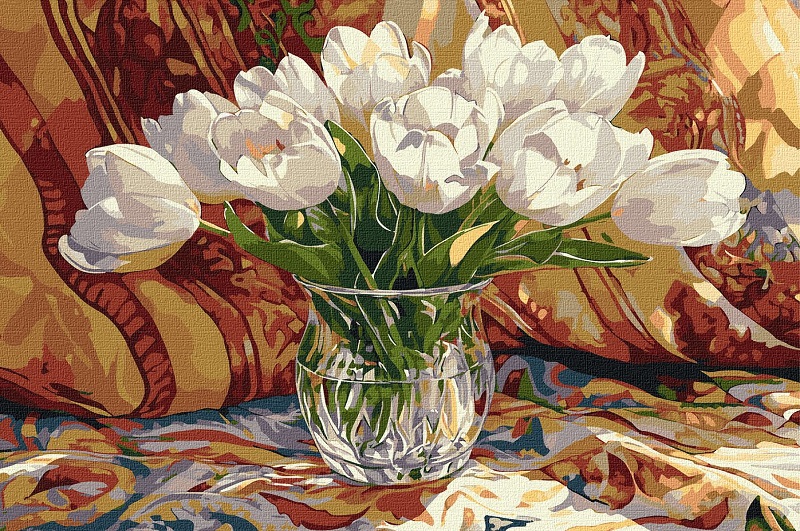 Картина по номерах Тюльпановий спокій" 30х40см  KHO3313"