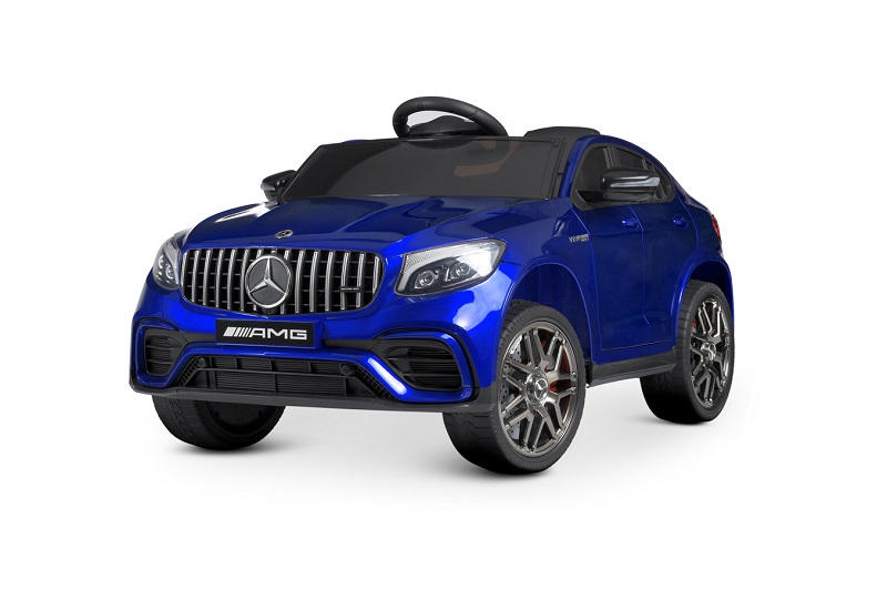 Машина M 4140EBLRS-4 (1шт) р/к 2,4G, 4мот.30W, 1акум.12V9Ah, шкір.сидін., кол.EVA,TF,USB, фарб.синій