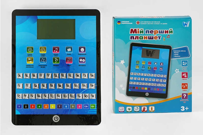 Навчальний планшет TK 66360 (24) WToys", УКРАЇНСЬКА МОВА, абетка, загадки, казки, пісні, скоромовки"