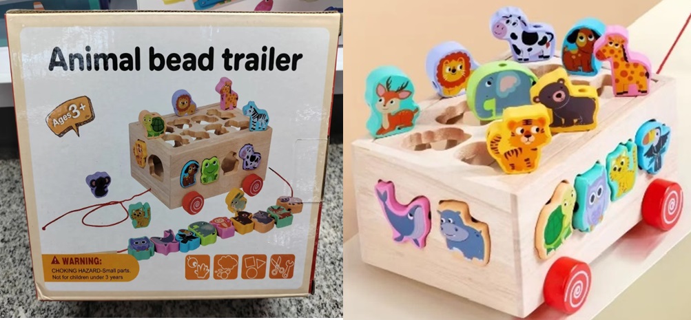 Дерев'яна іграшка арт. C15035 (36шт) сортер каталка в коробці 20,5*18*10,5см