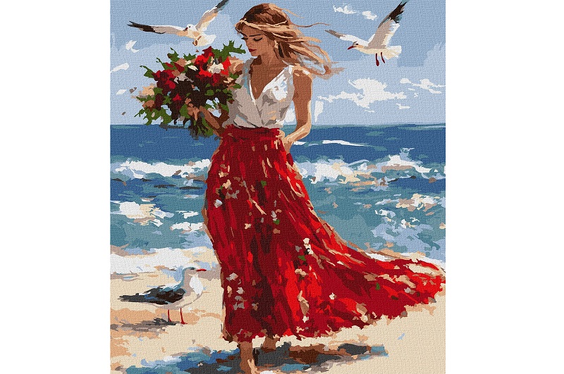 Набір для розпису по номерах Хвилі свободи" 40х50см KHO8499"