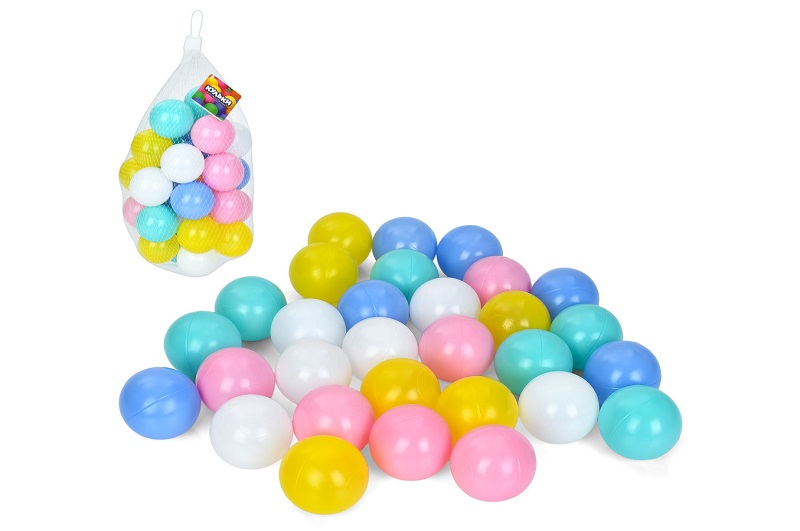 Кульки MR 1405 (48шт) для сухого басейну, 5,5см, 30шт в сітці, 45-20-10см