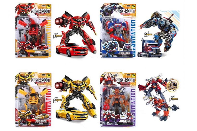 Трансформер YND666-25 (30шт) TF, робот 15см+транспорт, 4 види (1вид динозавр), на листі, 24-40-7,5см