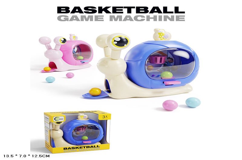 Іграшка равлик арт. 268-53 2 кольори мікс, потрап кулькою у кошик, короб.13,5*7*12,5см