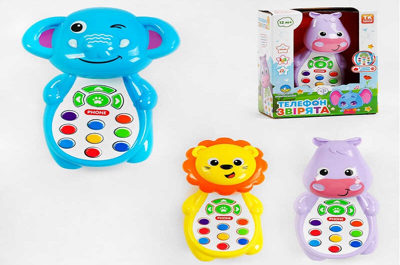 Телефон 63526 (192) TK Group", 3 види, УКР. МОВА, світло, звук, пісні, вивчаємо цифри, в коробці"
