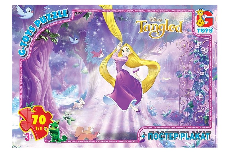 Пазли ТМ G-Toys" із серії "Рапунцель", 70 елементів  TA009"