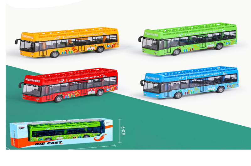 Автобус 1210-1D48 (60шт) інерц, 15см, 4 кольори, в кор-ці, 19,5-6,5-4,5см