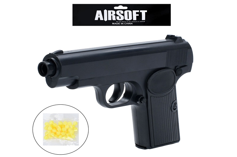 Пістолет V308 (128шт) 17см, пластикові кулі, у пакеті, 22-27-3см