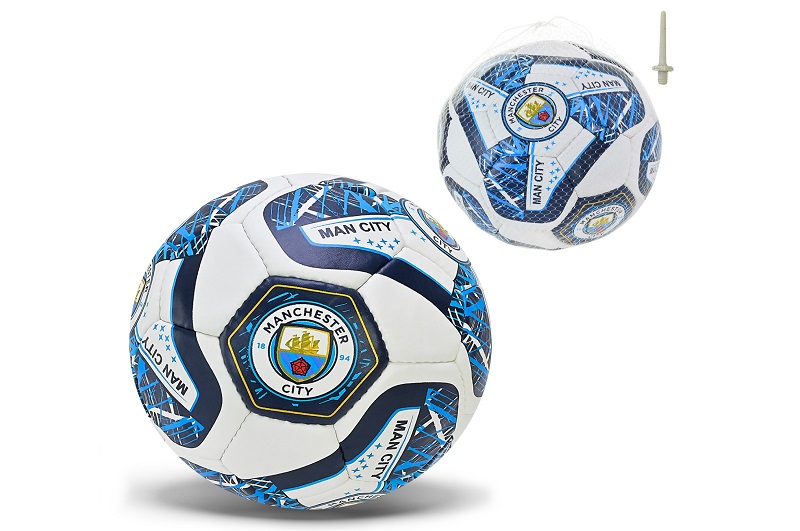 М'яч футбол. арт. FP105 (30шт) MANCHESTER CITY  №5, PU 420 грам, 32 панелі,Пакістан,сітка+голка у ко