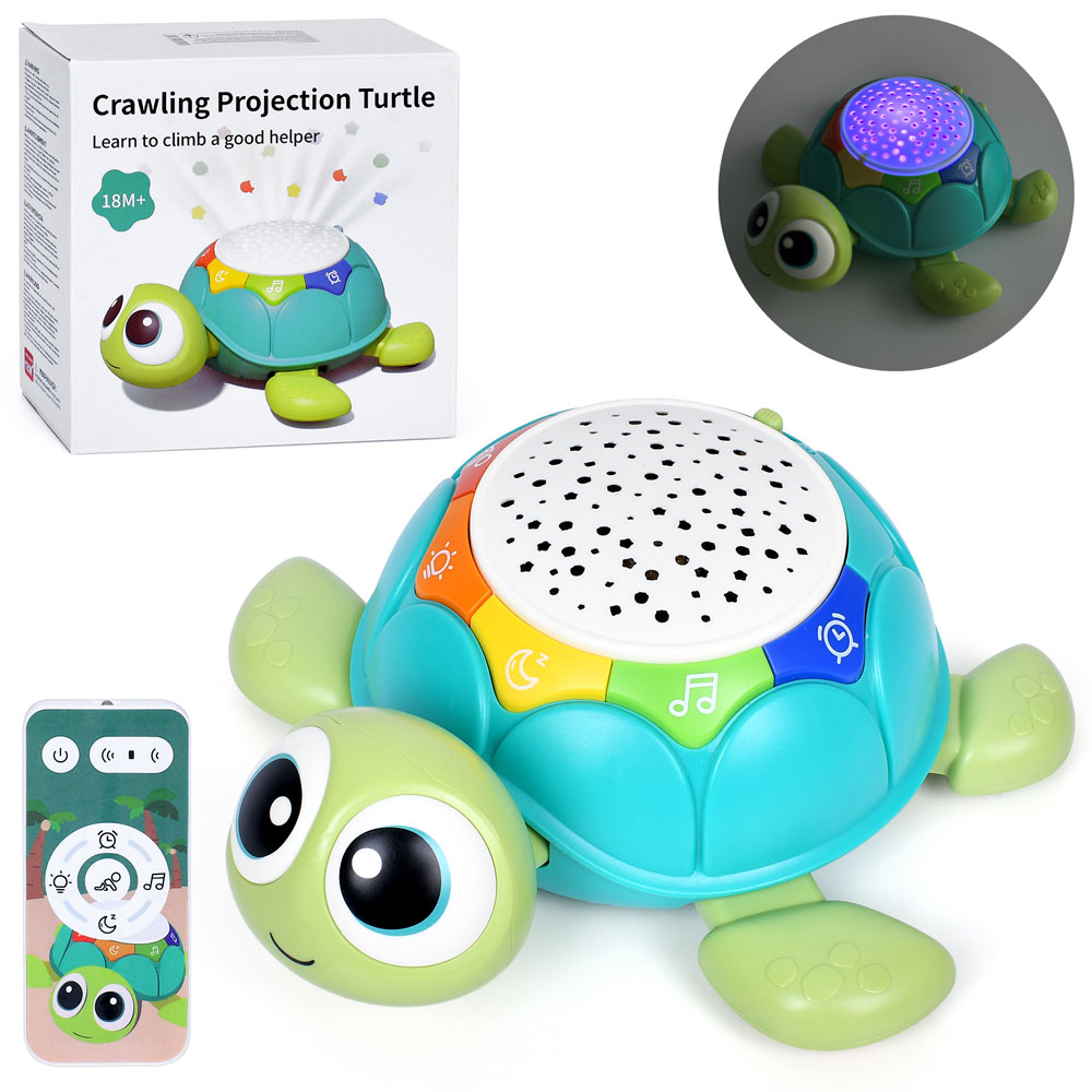 Нічник HLX218A-1 (24шт) черепаха, 21см, д/к(ІЧ) пульт, проектор зоряного неба, музика,звуки природи,