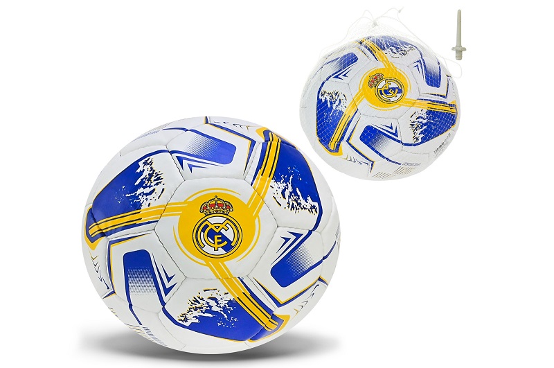 М'яч футбол. арт. FP108 (30шт) REAL MADRID  №5, PU 420 грам, 32 панелі,Пакістан,сітка+голка у компле