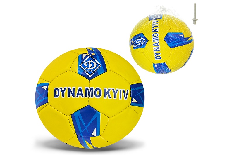 М'яч футбол. арт. FP112 (30шт) ДІНАМО  №5, PU 420 грам, 32 панелі,Пакістан,сітка+голка у комплекті