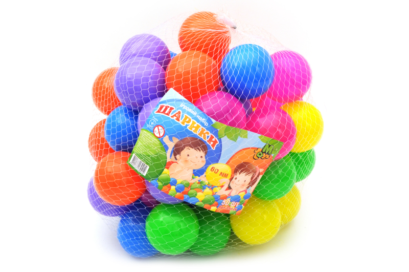 Кульки  « 60 мм »   (50 шт)  м'які Мир ШТ