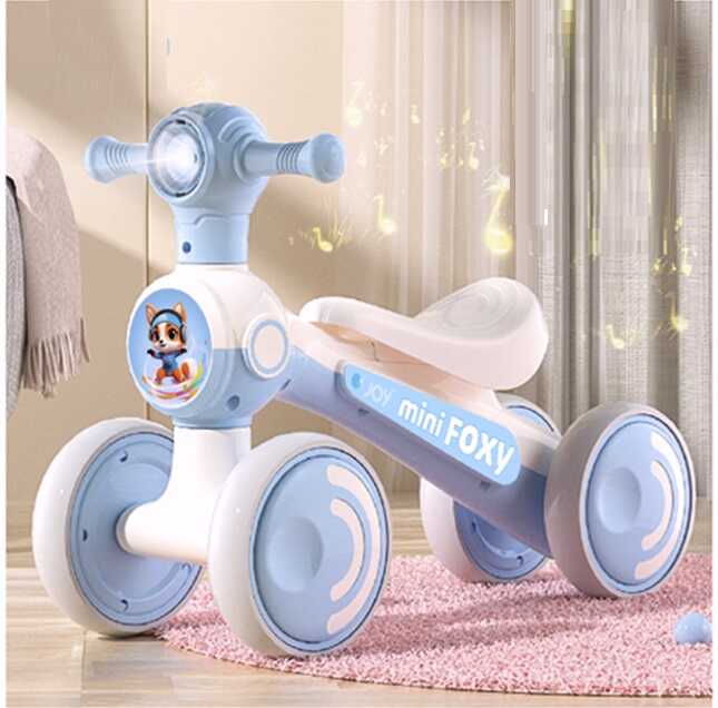 Велобіг JOY 4-х колісний TR-78933 (1) колеса EVA, рама пластик, УКР. МОВА, підсвічування, в коробці