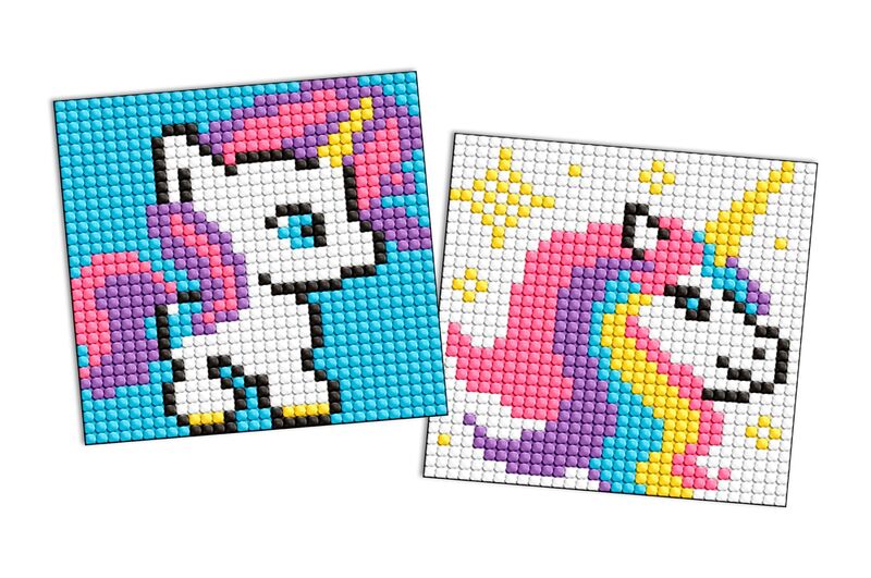 Набір з алмазною мозаїкою на самоклеючій основі для дітей Одноріжка" 9x9см  AMS1056"