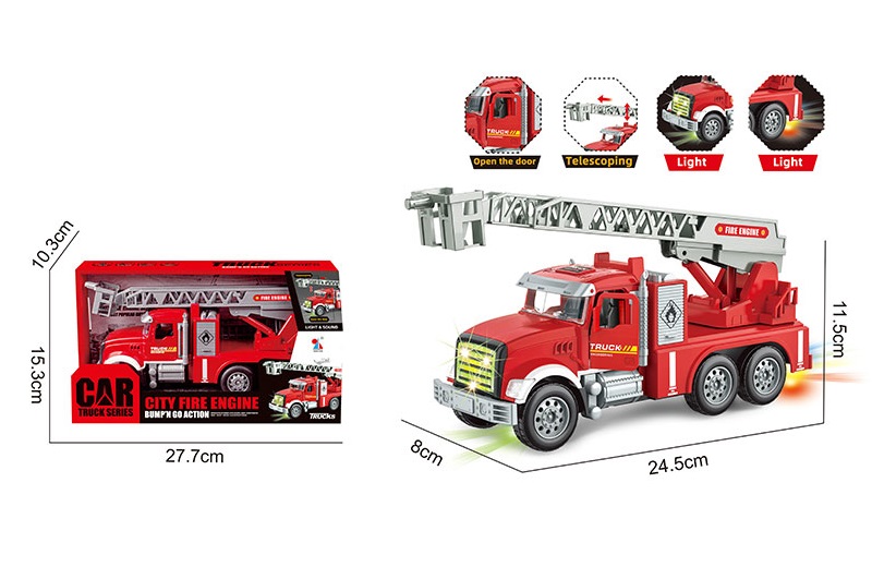 Пожежна машина YF3223A з драбиною батар.світ.кор.27,7*10,3*15,3 /48/
