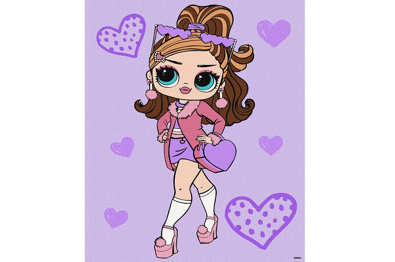 Картина по номерах  для дітей L.O.L. Surprise! Tweens Fancy Gurl" 30х40см  KHO6284"