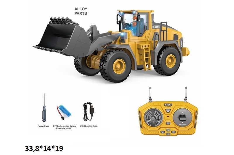 Р.К.Будтехніка BC1055 бульдозер акум.USB.муз.світ.кор.33,8*14*19 /24/