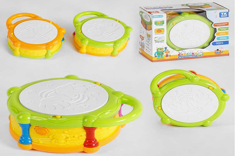 Барабан інтерактивний 60905 (36) TK Group", УКР. МОВА, 3 режими роботи, вивчення букв, цифр, 2 пісн"