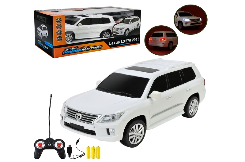 Машина р/к арт. PM2406 (24шт)POWERMOTORS",1:24 LEXUS LX570,світло, акум.бат, короб.26,5*14*10,5см."