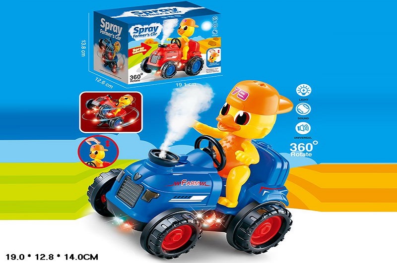 Машинка муз.  арт. HG788-4 (60шт/2) батар, 2 кольори мікс, з паром, короб.19*12,8*14см.