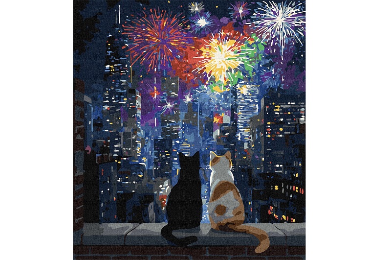 Картина по номерах Нічне побачення" 40х50см  KHO6876"