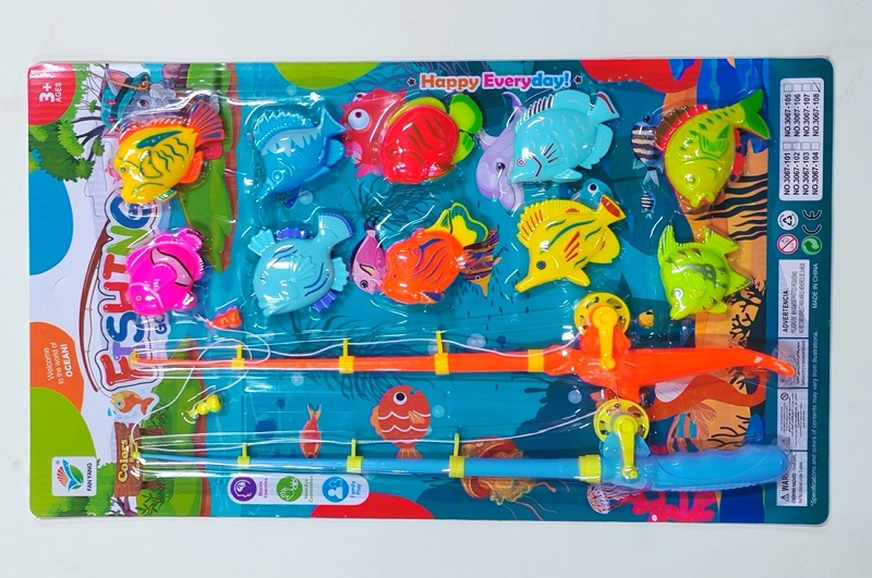 Рибалка арт. 3067-108 (108шт/2) 2 вудки, 10 рибок,  планшет 29*5*49см.