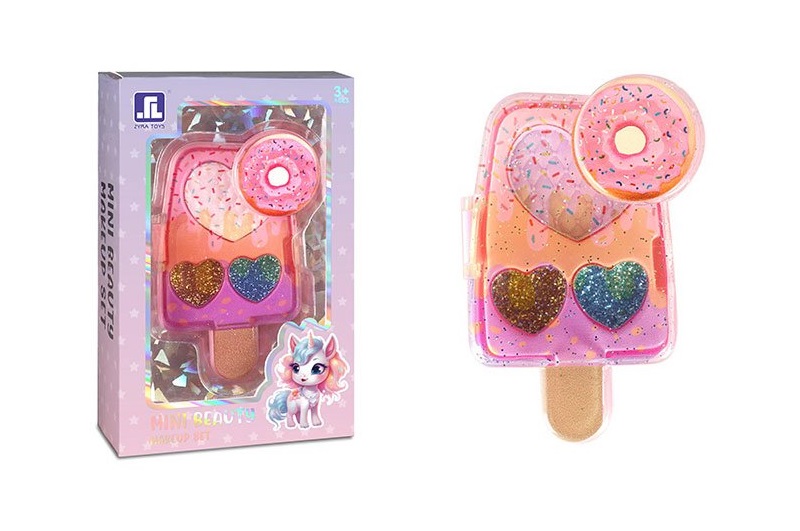 Набір косметики арт. ZR-39E (288шт/2)  блискітки, рум'яна, у короб. 7,5*3*11,5 см