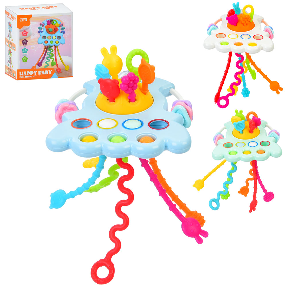 Гра 4208 (72шт) 18см, логічна, текстурна, сенсорна, прорізувач, рухливі деталі, м'яки кнопки, рухлив